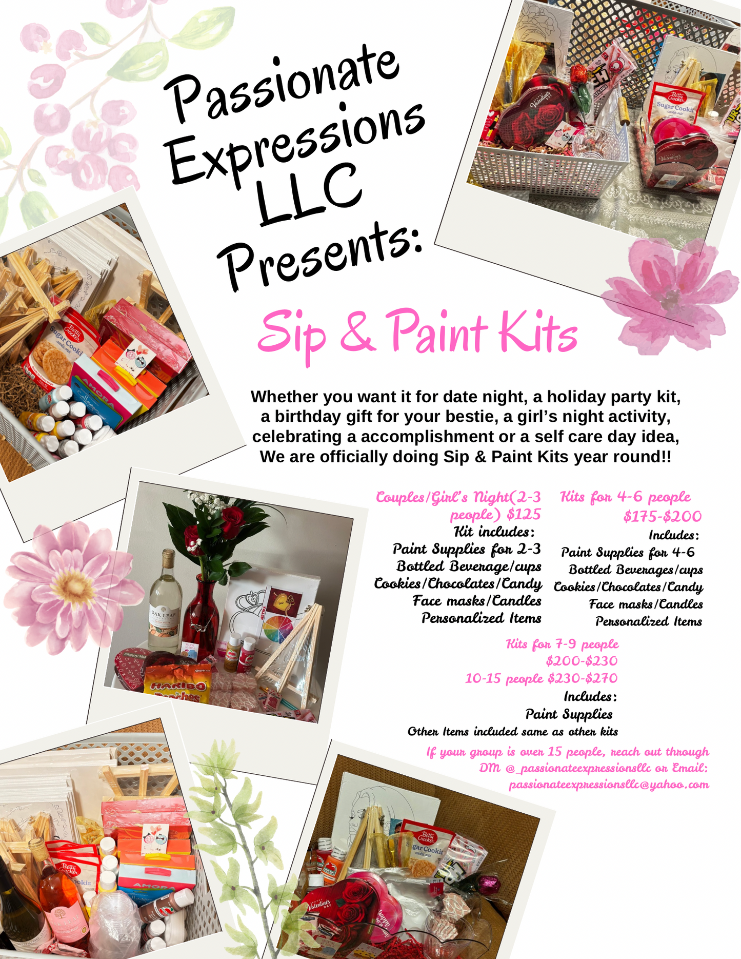 Sip and Paint Kits